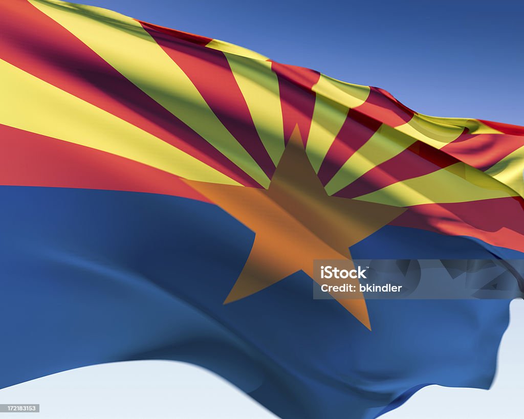 Drapeau de l'Arizona - Photo de Drapeau de l'État de l'Arizona libre de droits