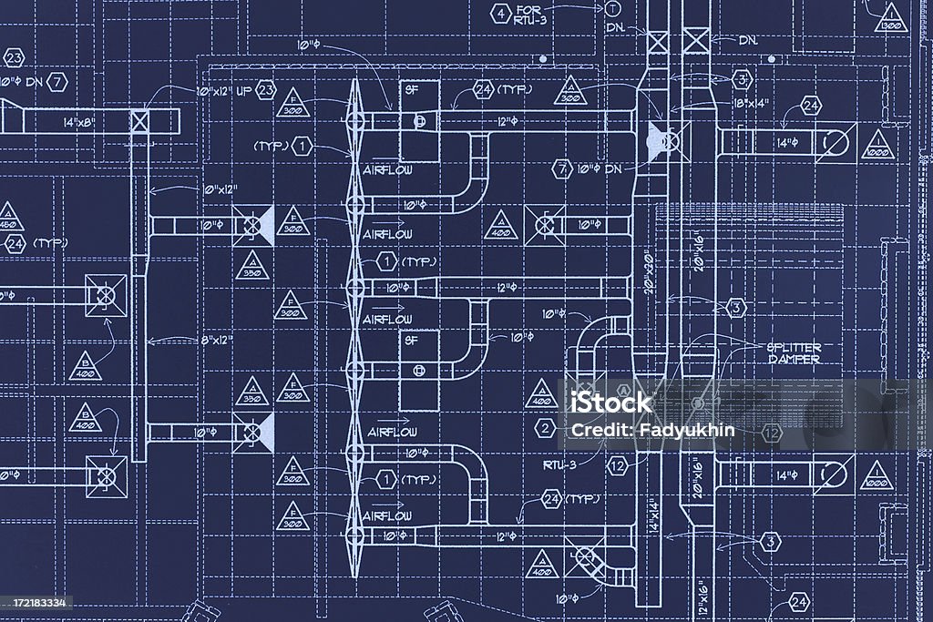 製図 02 - エアダクトのロイヤリティフリーストックフォト