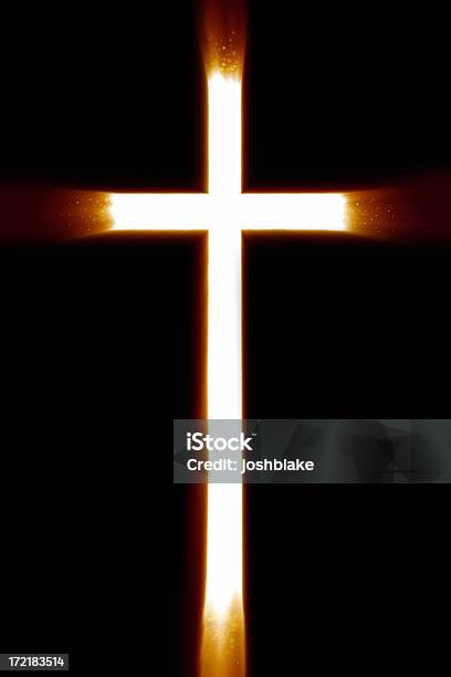 Krzyż Illuninated - zdjęcia stockowe i więcej obrazów Krzyż - Akcesoria religijne - Krzyż - Akcesoria religijne, Krzyż - Kształt, Oświetlony