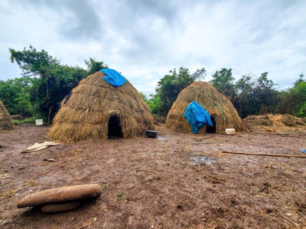 istock Ethiopian village. Traditional house design 1721835421