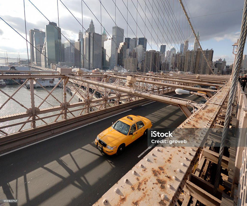 Brooklyn Bridge da baixa Manhattan vista - Royalty-free Brooklyn - Nova Iorque Foto de stock