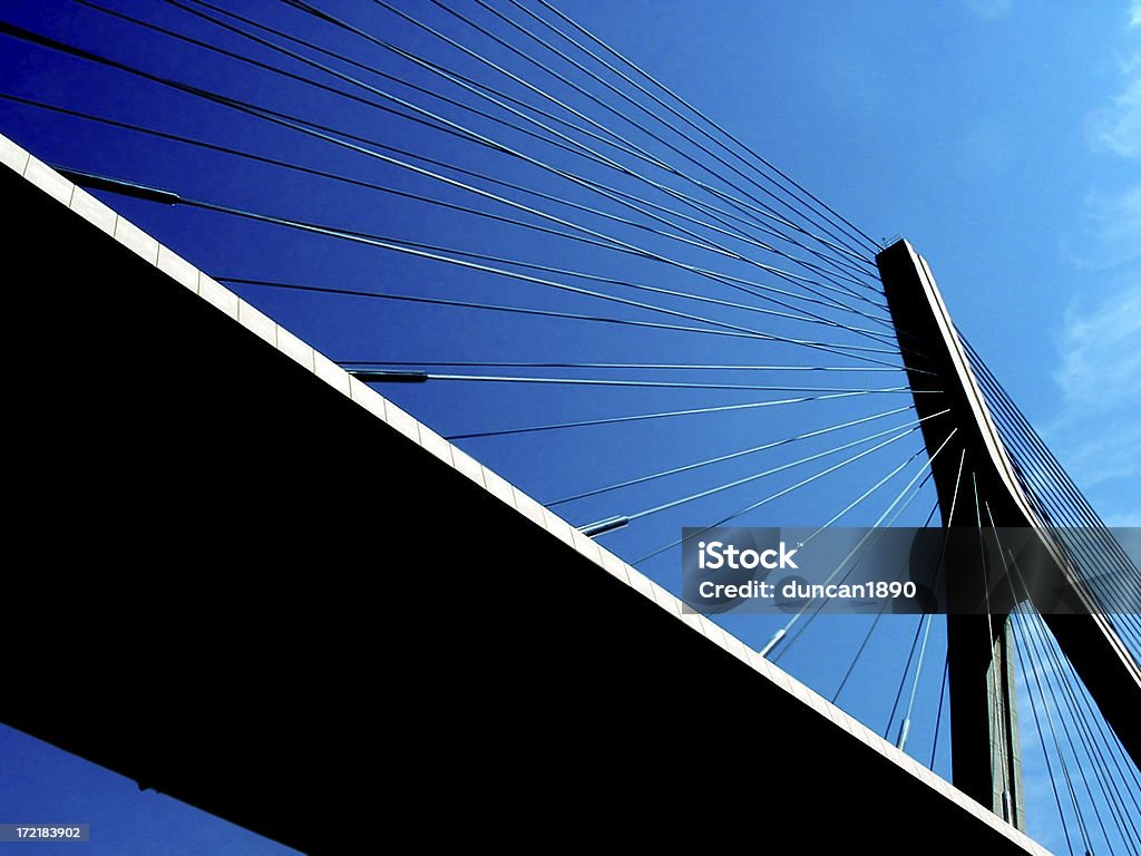 Puente colgante - Foto de stock de Alambre libre de derechos