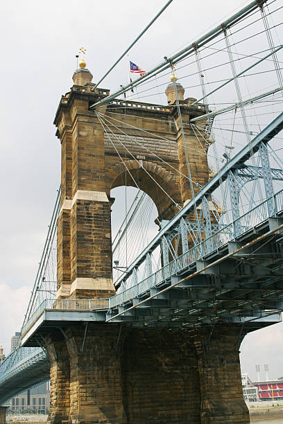 istock Roebling Suspension Bridge 2, Cincinnati, Ohio River 172183906