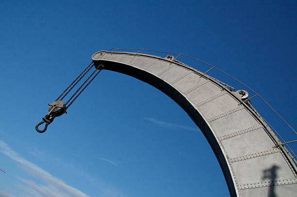 Industrial metal hook stock photo