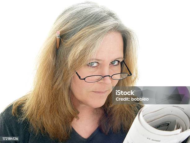 Seriewerbung News Stockfoto und mehr Bilder von Brille - Brille, Frauen über 40, Suchen