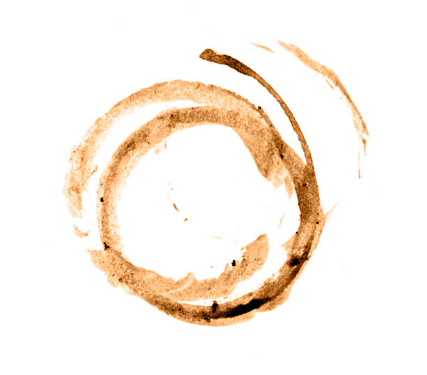 Double Coffee Stain stock photo