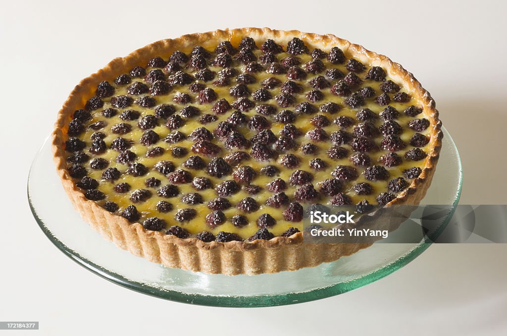 Conjunto de tarta de arándanos - Foto de stock de Al horno libre de derechos