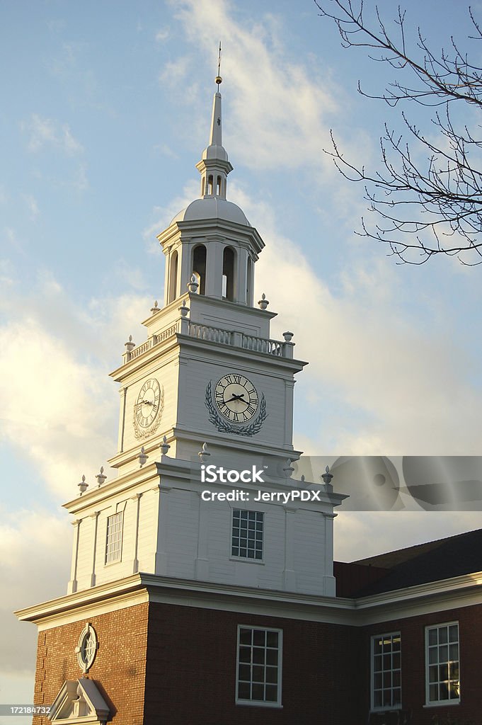 Torre de reloj en Independence Hall - Foto de stock de Aire libre libre de derechos