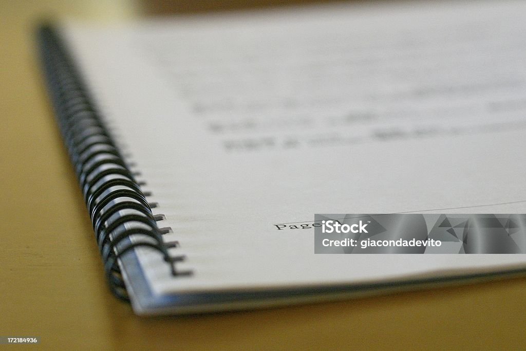 The proposal Office shot of a proposal lying on a meeting table Meeting Stock Photo