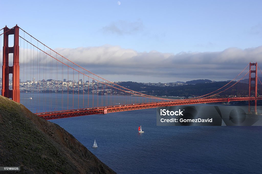 Golden Gate Bridge e San Francisco - Foto stock royalty-free di Acqua