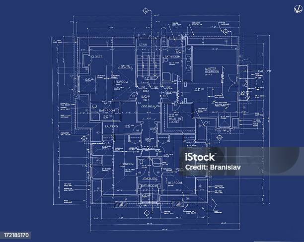 Cianografie B19 - Immagini vettoriali stock e altre immagini di Cianografia - Cianografia, Casa, Industria edile