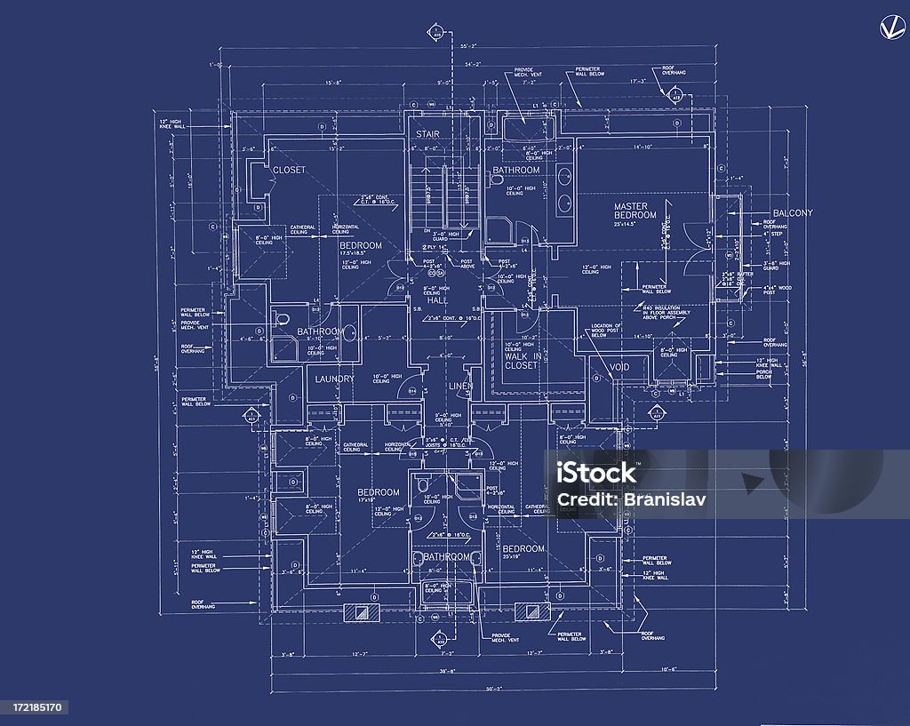 Plantas b19 - Ilustração de Plano de arquitetura royalty-free