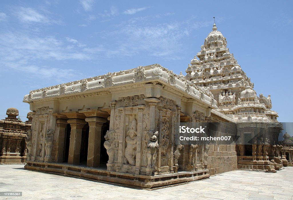 Arquitetura: Índia Kailasanatha Templo - Foto de stock de Arcaico royalty-free