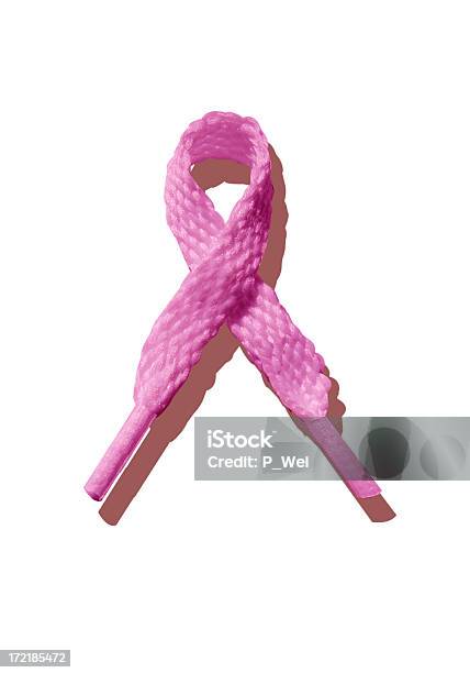 Photo libre de droit de Quelques For Breast Cancer Lacets Ruban banque d'images et plus d'images libres de droit de Lacet de chaussures - Lacet de chaussures, Ruban - Mercerie, Cancer