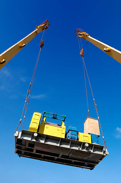 istock Cranes Lifting Heavy Cargo in Port 172185556