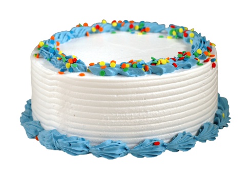 A birthday icecream cake