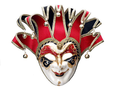 Venetian mask isolated on white
