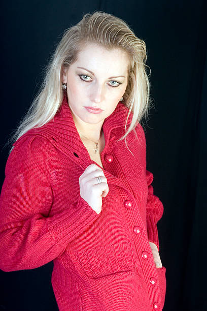 istock Young woman in cashmere jacket 172186264