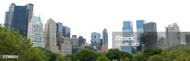 Vom Central Park Von New York Stockfoto und mehr Bilder von Stadtsilhouette - Stadtsilhouette, Weißer Hintergrund, Freisteller – Neutraler Hintergrund