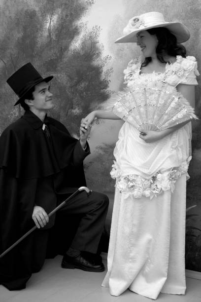 istock Retro couple portrait - 3 (b/w) 172186593