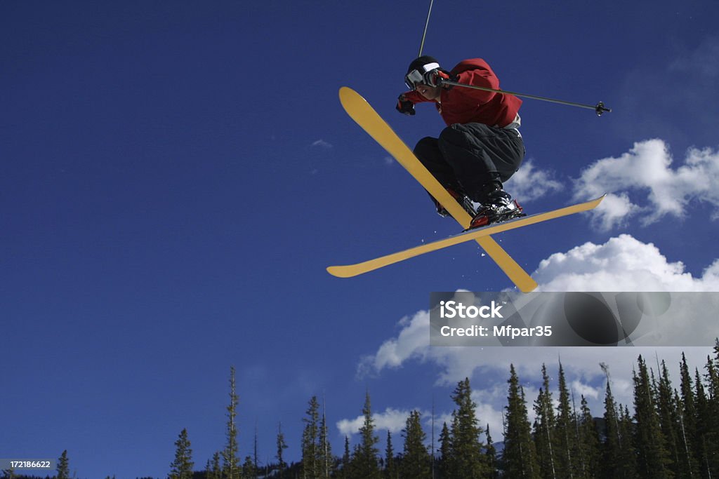 Ski Cross - Lizenzfrei Skispringen Stock-Foto