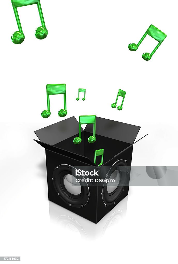 Caja de Audio - Foto de stock de Tridimensional libre de derechos