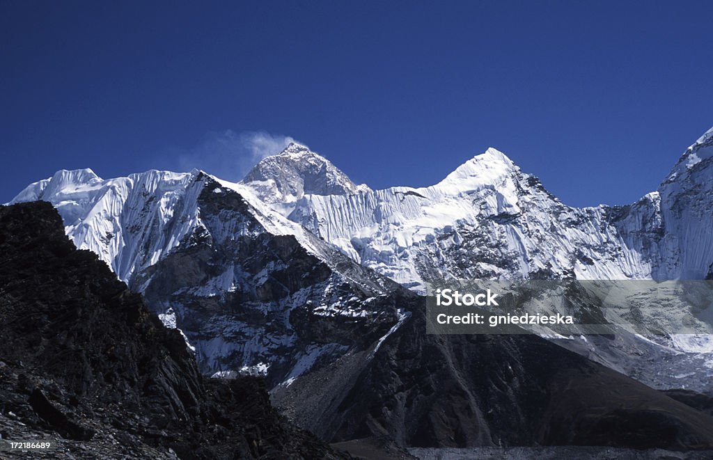 Makalu dans l'Himalaya - Photo de Alpinisme libre de droits