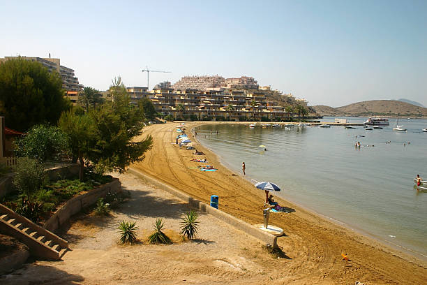 Beach view stock photo