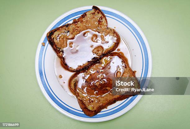 Toast Alla Francese Vista Dallalto Con Spazio Copia - Fotografie stock e altre immagini di Alimentazione non salutare