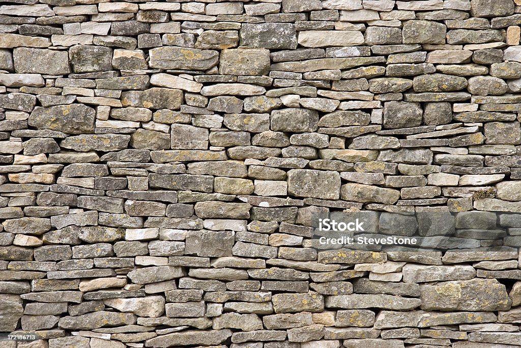 Cotswold un mur de pierres - Photo de Mur de pierres libre de droits