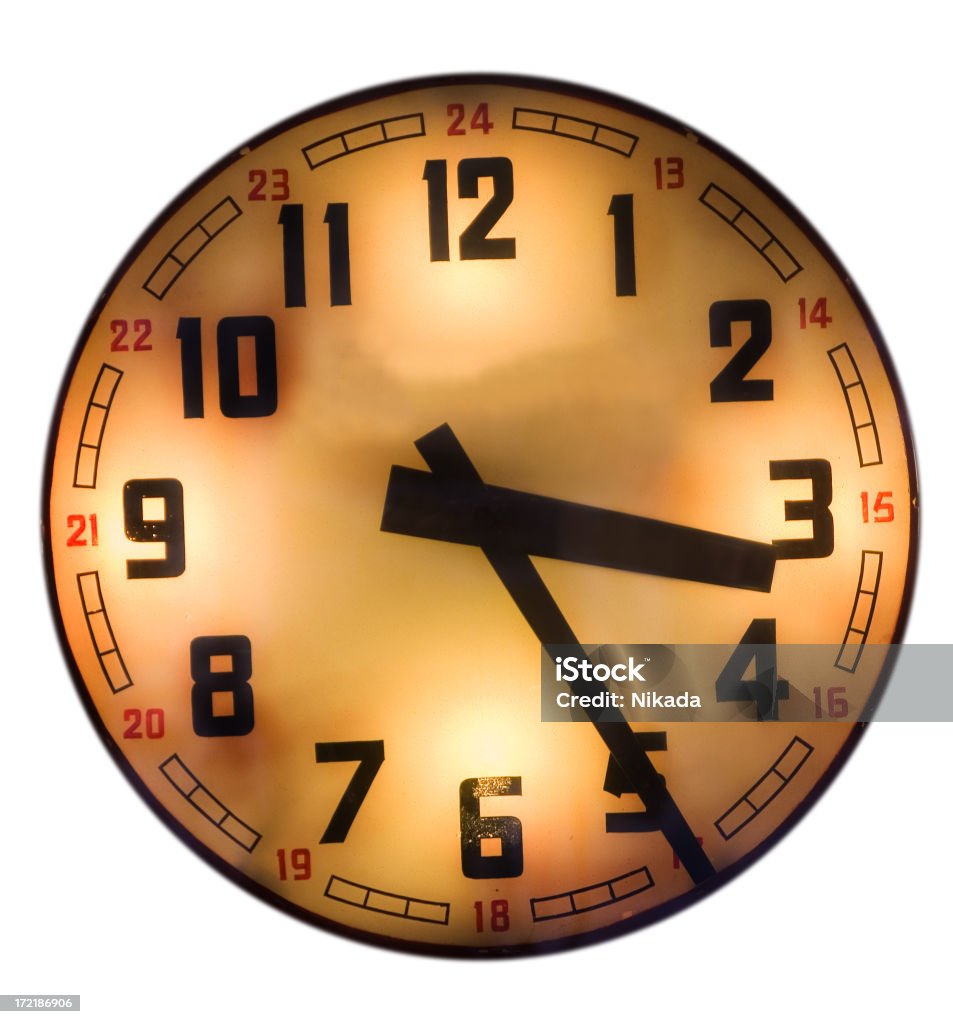 city clock beautiful city clock Aging Process Stock Photo