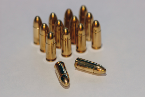 14 9 mm FMJ bullets