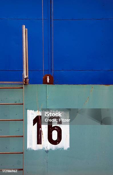 Sixteen On White Stock Photo - Download Image Now - Number, Abstract, Commercial Dock