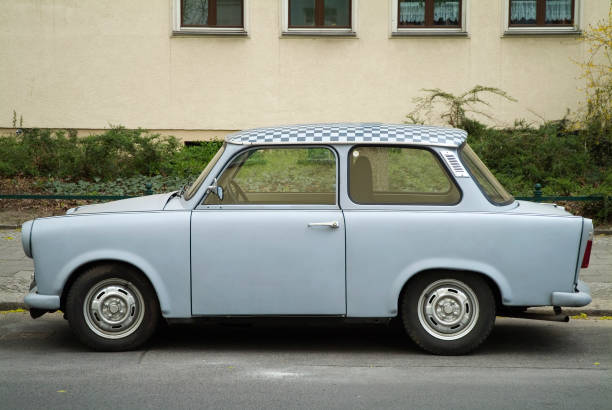 Trabant in former East Berlin stock photo