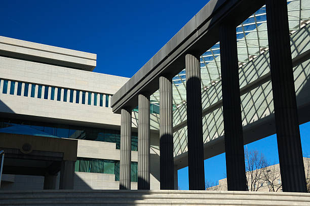 View of the Canadian Embassy in Washington stock photo