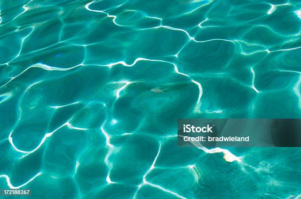 Reflexos Na Água - Fotografias de stock e mais imagens de Abstrato - Abstrato, Ao Lado da Piscina, Azul