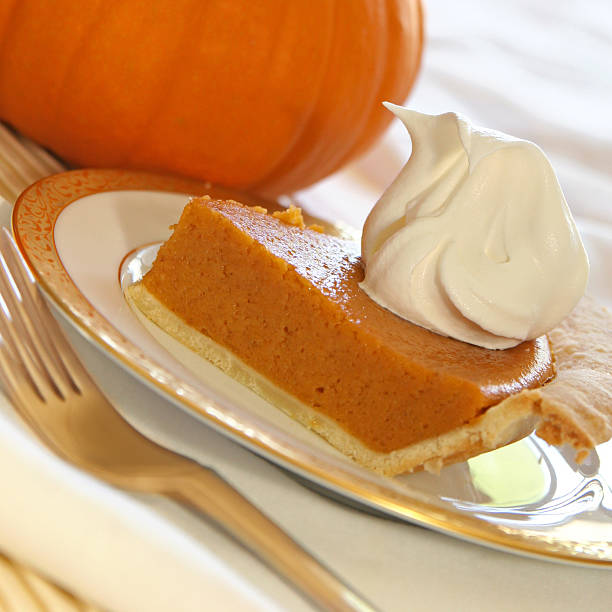 istock Slice of pumpkin pie 172188402