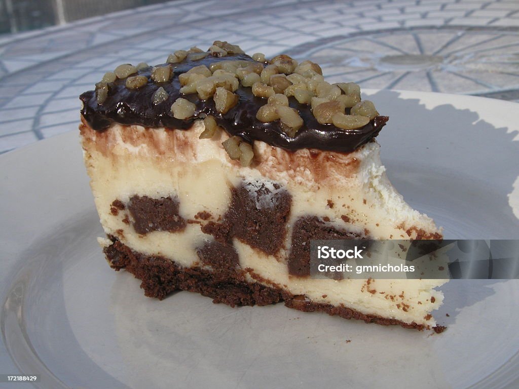 Brownie Cheesecake - Foto de stock de Alimento libre de derechos