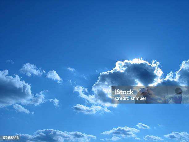 Foto de Tungstênio Céu Azul Com Nuvens1 e mais fotos de stock de Azul - Azul, Cena de tranquilidade, Cloudscape