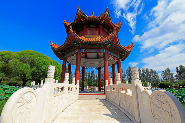 istock Chinese traditional Pavilion in the park 1721886083