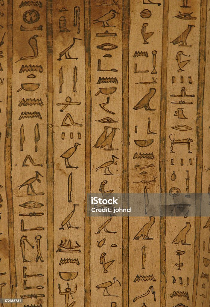 hieroglyphs Egipto 2 - Royalty-free Livro dos Mortos Foto de stock