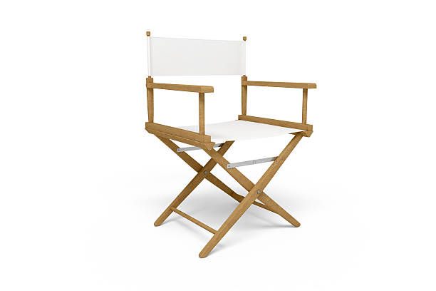 istock Director's Chair - Wooden / White (Isolated) 172189126