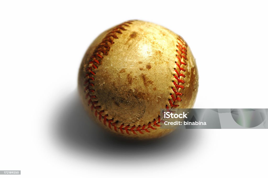 Palla da baseball vintage - Foto stock royalty-free di Base