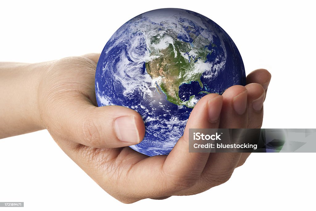 지구별 손에 - 로열티 프리 지구본 스톡 사진