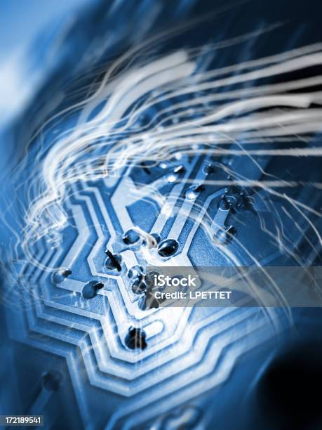 Technologie Zoom 001 Stockfoto und mehr Bilder von Blau - Blau, Computer, Computerchip