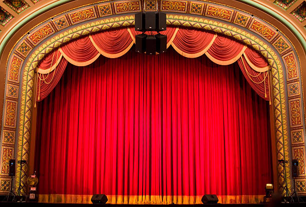 à l'intérieur du théâtre - broadway photos et images de collection