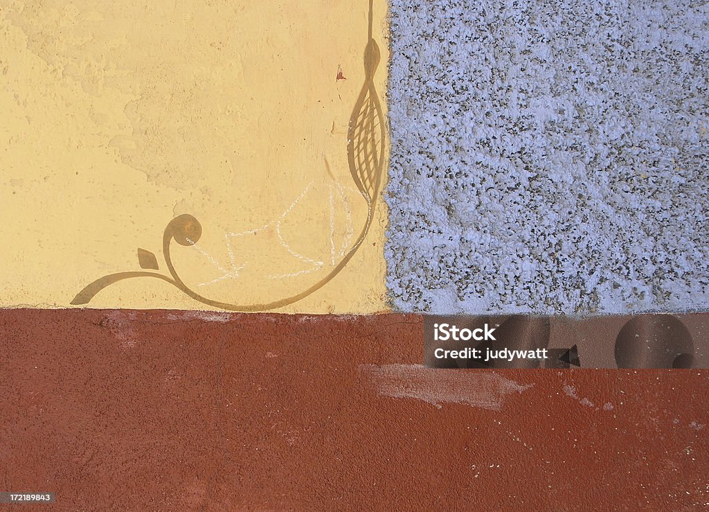Parede pintada, México - Royalty-free Abstrato Foto de stock