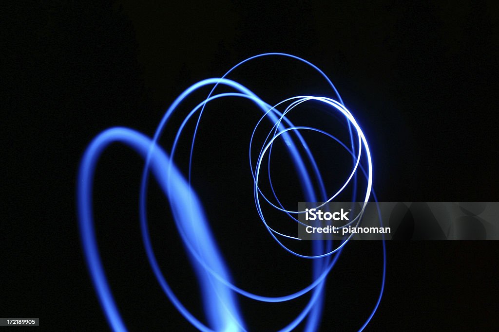 Blaue Spirale laser - Lizenzfrei Blau Stock-Foto