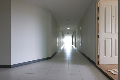 The corridor hallway of Living and living, condominium or apartment for living,