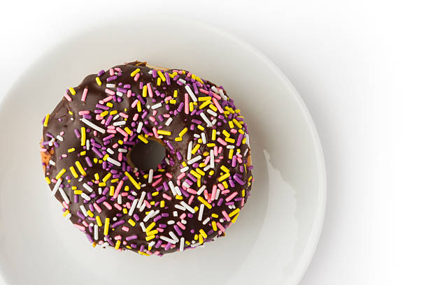 istock Portrait of a Sprinkle Chocolate Donut 172189977
